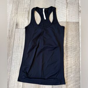 Fabletics Fitted Black Racerback Activewear Tank Top